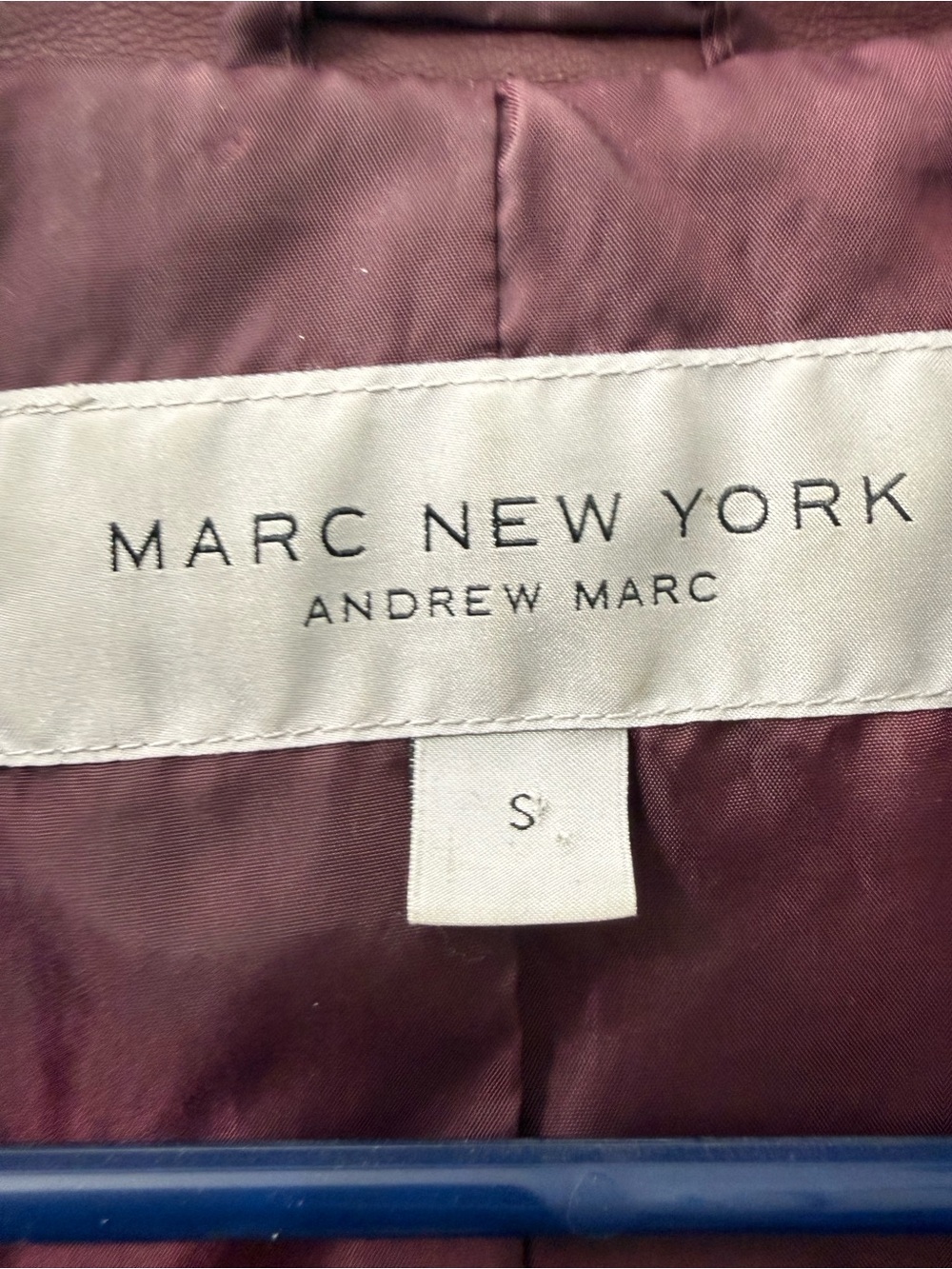 Marc New York Burgundy Faux Leather Snap-Front Jacket - Picture 2 of 3